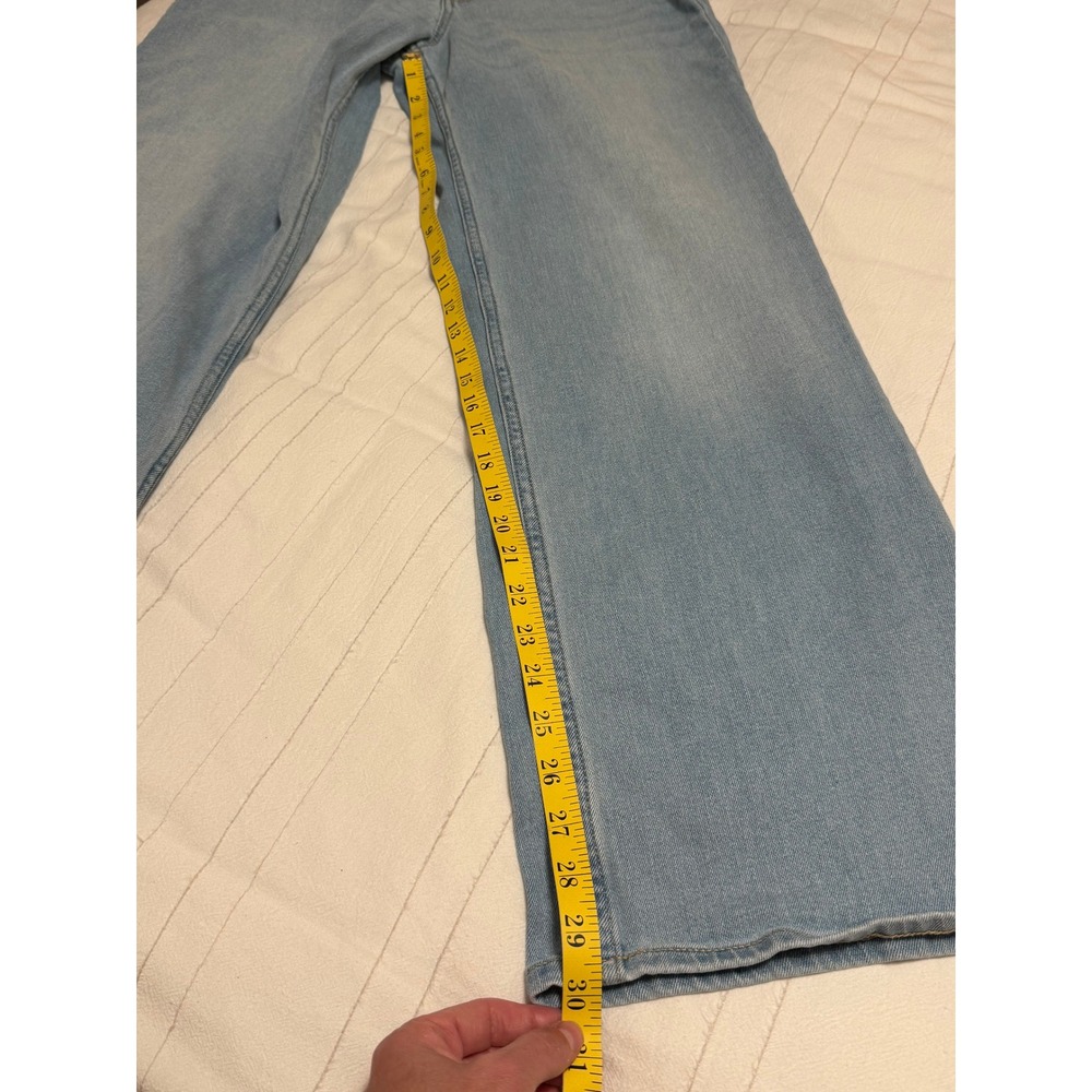 Old Navy Wow Wide Leg Jeans High Rise Light Wash Denim Blue Womens 6 - Picture 5 of 6
